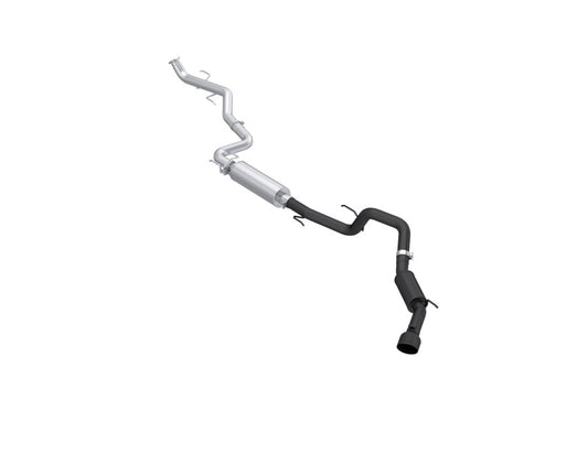 MBRP 2024 Toyota Tacoma 2.4L (Excl Leaf Spring) 3in Cat-Back Single Exit Blk-Coated Aluminized Steel