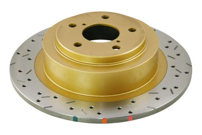 DBA 01-04 Outback 2.5L/3.0 H6 Rear Drilled & Slotted 4000 Series Rotor
