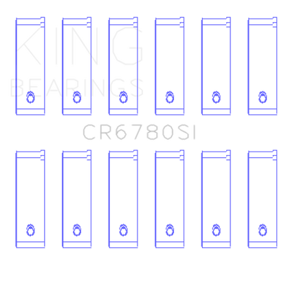 King Engine Bearings Chrysler 2.7L (Size +0.25mm) Connecting Rod Bearing Set