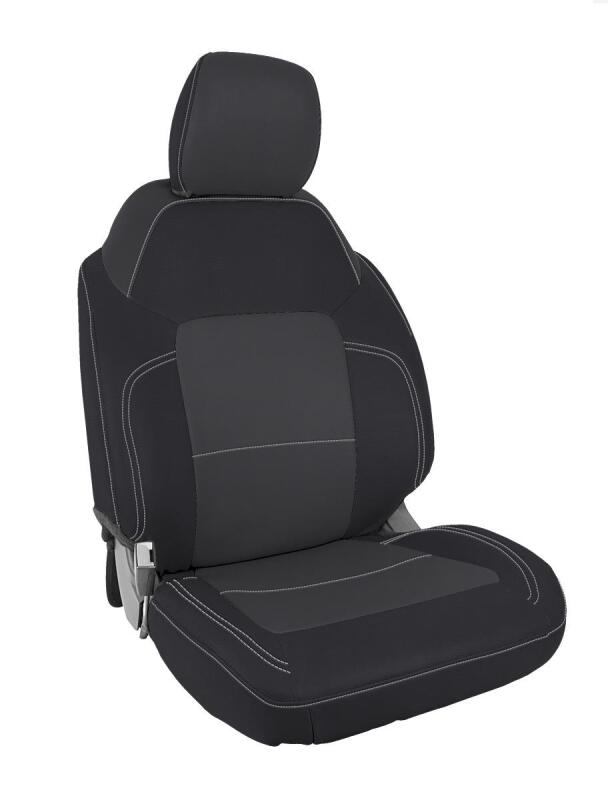 PRP 2021+ Ford Bronco 4 Door Front Seat Covers (Pair) - Black & Grey
