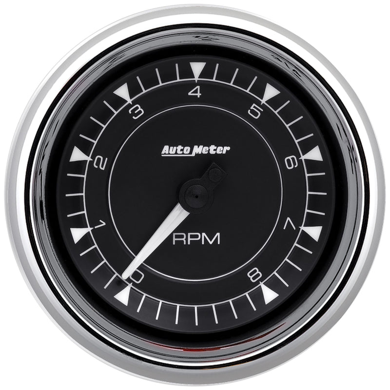 AutoMeter 3-3/8in 8K RPM In-Dash Tachometer Gauge - Chrome
