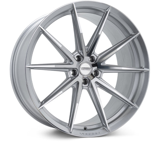 Vossen HFX-2 24x10 - 5x130 - ET15 - Deep - 84.1 - Silver Polished Wheel