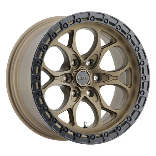 Weld Off-Road Ledge 6 6x139.7 ET00 BS 5.00 Satin BRZ / Satin BLK Ring 106.1