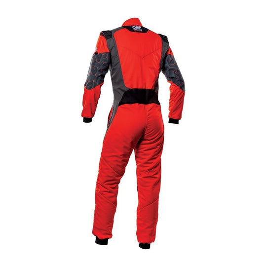 OMP Tecnica Hybrid Overall Fia 8856-2018 Red / Black Sz 50