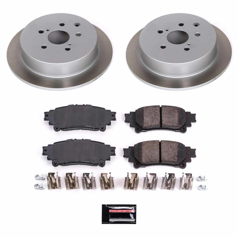 Power Stop 11-20 Toyota Sienna Rear Semi-Coated Rotor Kit