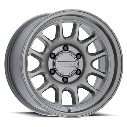 Raceline 958T Rogue 17x8.5in / 8X165.1 BP / 0mm Offset / 130.81mm Bore - Matte Titanium