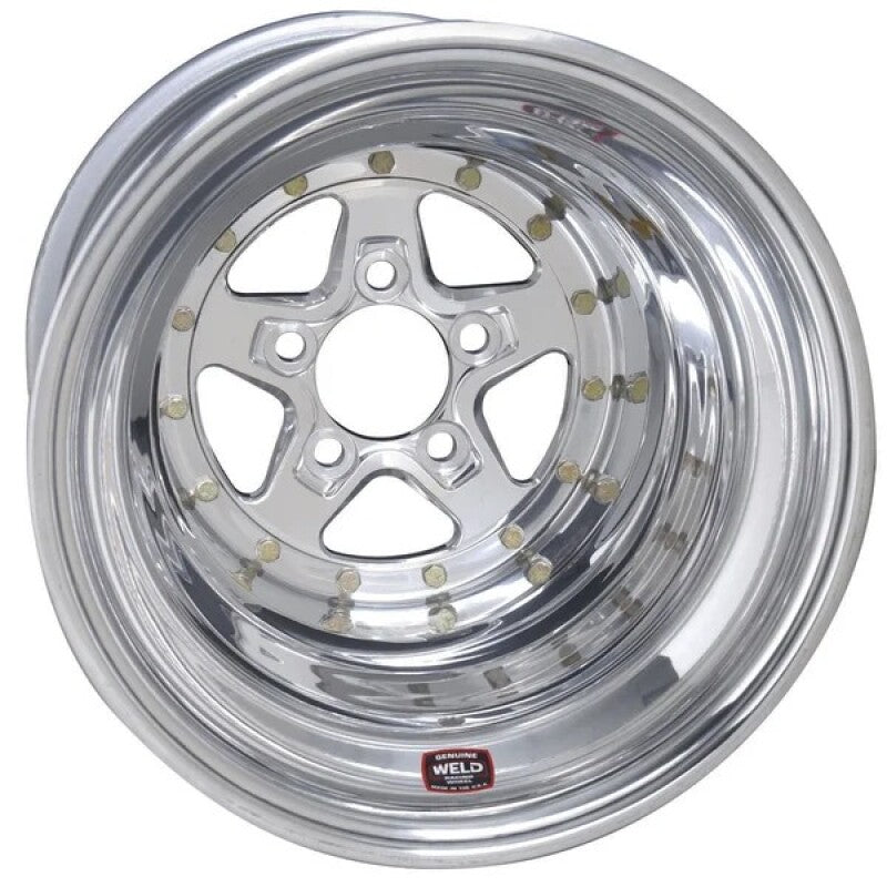 Weld Alumastar 2.0 15x10 / 5x4.75 BP / 4in. BS Polished Wheel - Non-Beadlock