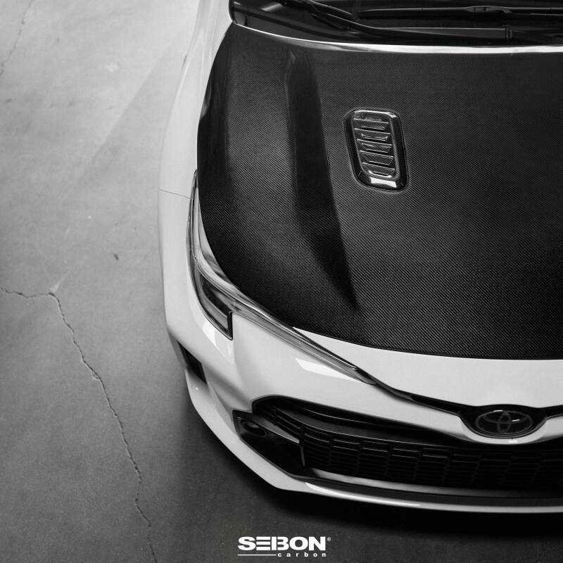 Seibon 2023 Toyota GR Corolla OE-Style Carbon Fiber Hood - Gloss Finish