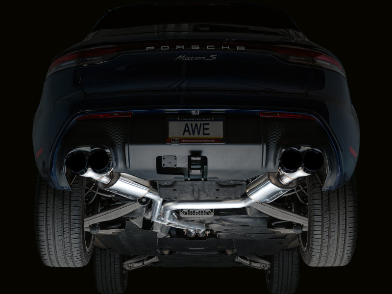 AWE Tuning 19-21 Porsche Macan 3.0T/2.9TT Touring Edition Catback Exhaust w/ Diamond Black Tips