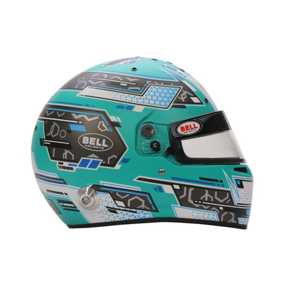 Bell Helmet Rs7 Stamina Anthracite/Aquamarine (Hans) 54(6 3/4) Fia8859-2024/Sa2025