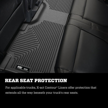 Husky Liners 2024 Toyota Tacoma Crew Cab Pickup (Ex. Hybrid) X-act Contour Rear Floor Liner - Black