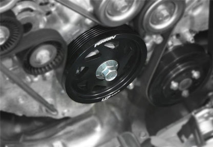 PERRIN 15-18 Subaru WRX / 13-20 BRZ / 14-18 FXT / 13-16 Crosstrek Lightened Crank Pulley - Black