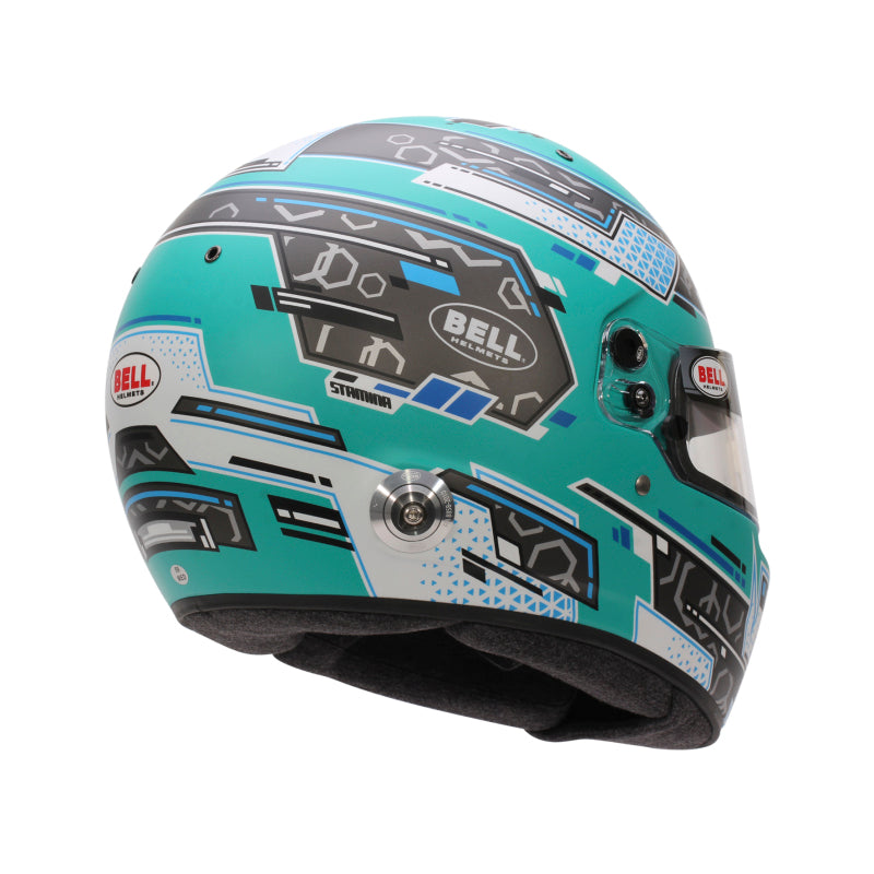 Bell Helmet Rs7 Stamina Anthracite/Aquamarine (Hans) 60(7 1/2) Fia8859-2024/Sa2025