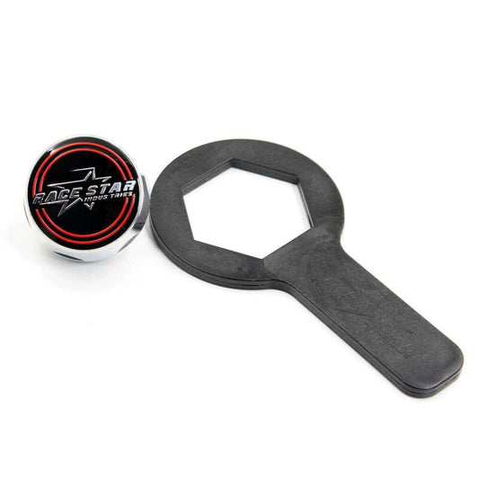 Race Star Pro Forged Spindle Mount Cap (Push Through Style) Chrome - Single