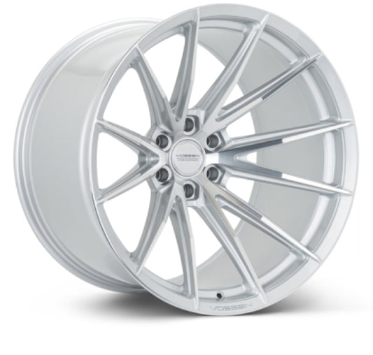 Vossen HFX-2 19x8.5 - 5x112 - ET42 - Flat Face - 66.5 - Silver Polished Wheel