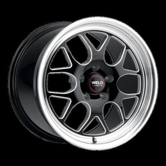 Weld Solana Drag 17x10 / 5x120 BP / ET42 / 78.1mm Bore - Gloss Black MIL DIA Wheel