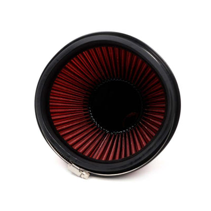 BLOX Racing Performance Filter Kit w/ 3.5inch Velocity Stack Black Filter and 3.5inch Silicone Hose