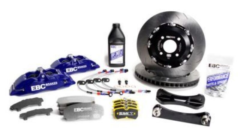 EBC Racing 23-24 Toyota GR Corolla 1.6T Blue Apollo-6 Calipers 355mm Rotors Front Big Brake Kit