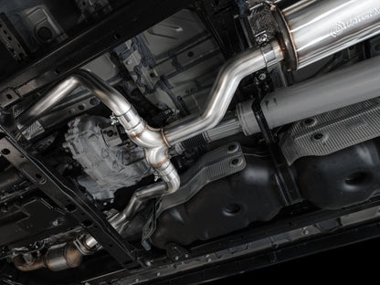 AWE 0FG Exhaust for 3rd Gen Toyota Tundra - Dual Diamond Black Tips