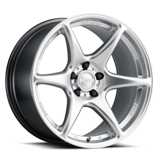 Kansei K11S Tandem 18x9.5in / 5x100 BP / 22mm Offset / 73.1mm Bore - Hyper Silver Wheel