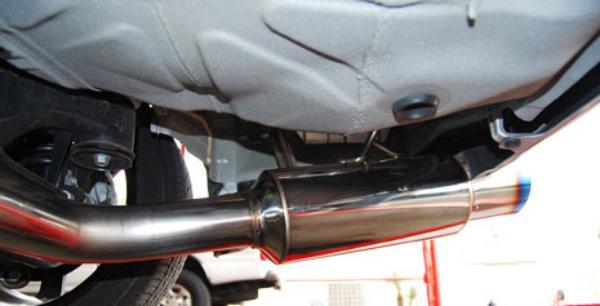 Invidia 08-09 WRX Sedan 76mm (101mm tip) RACING Titanium Tip Cat-back Exhaust