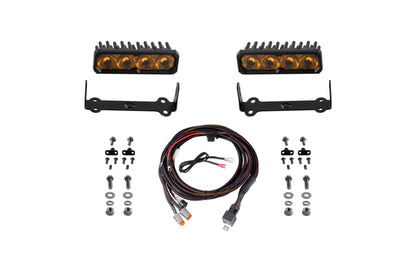 Diode Dynamics 2014-2024 Toyota 4Runner SS6 Sport LED Kit Yellow Driving 3000K