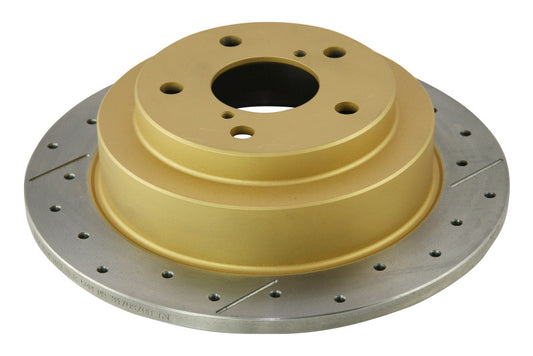 DBA 02-06 WRX / 98-07 Impreza 2.5L RS Rear Drilled & Slotted Street Series Rotor