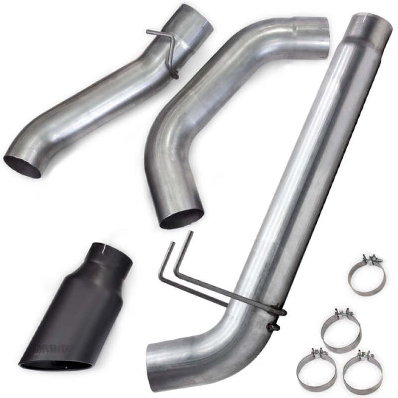 Banks Power 19-23 Dodge RAM Monster Exhaust 5.0in Single 6.7L CCLB DRW w/ SideKick Black Tip