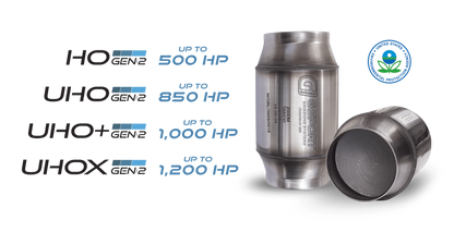 GESI G-Sport 400 CPSI GEN 2 EPA Compliant 2.5in Inlet/Outlet Catalytic Converter-4in x 4in-350-500HP