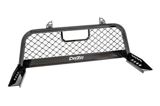 Dee Zee 17-23 Ford SuperDuty Cargo Management Cab Rack - Blk Mesh