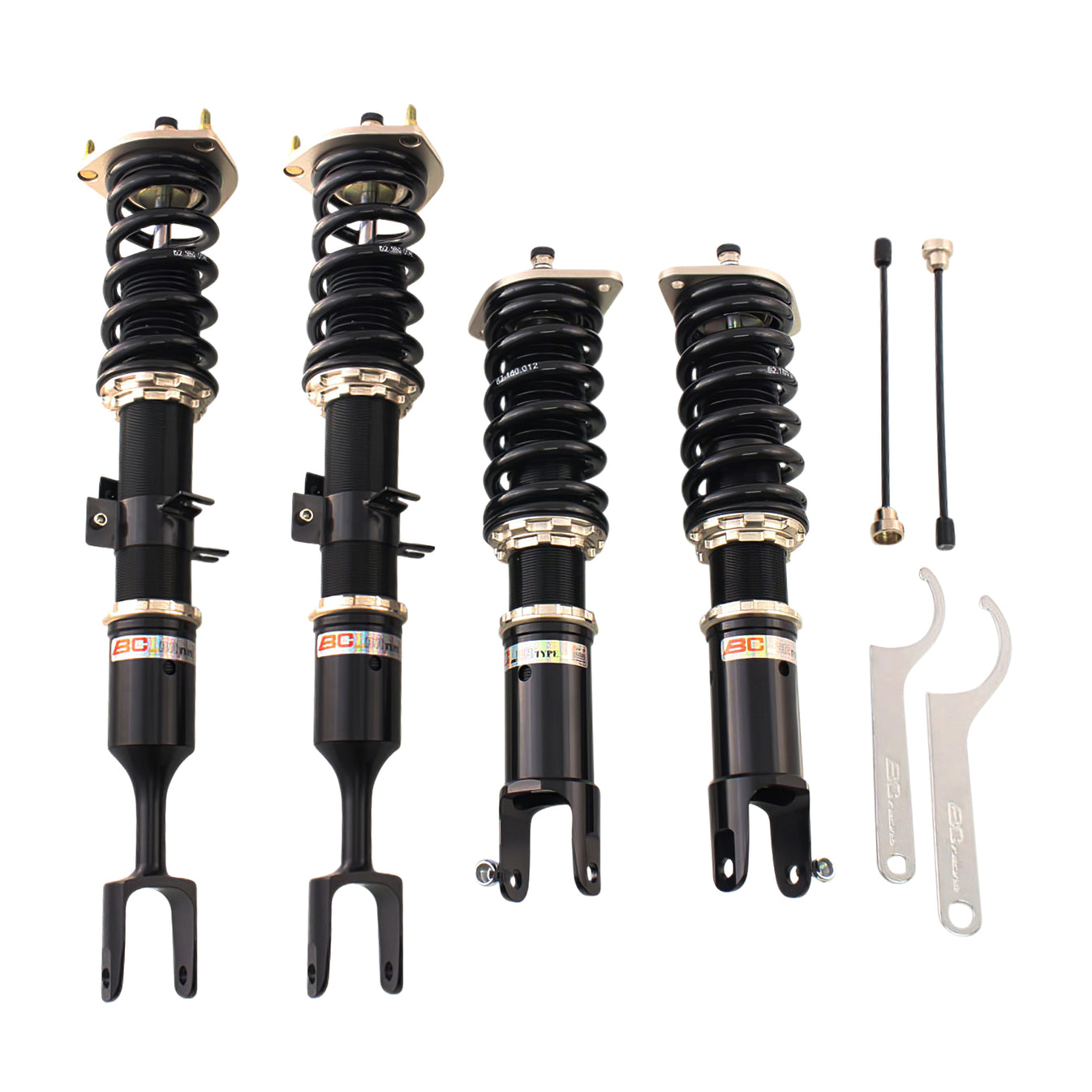 BC Racing - BR-Series Coilovers for 03-06 Infiniti G35 Sedan / 03-07 G35 Coupe / 03-08 Nissan 350Z True Coilover Rear (14/12) (Extreme Low)