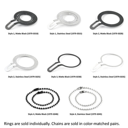 Acuity - Shift Knob Charm Rings and Charm Chains