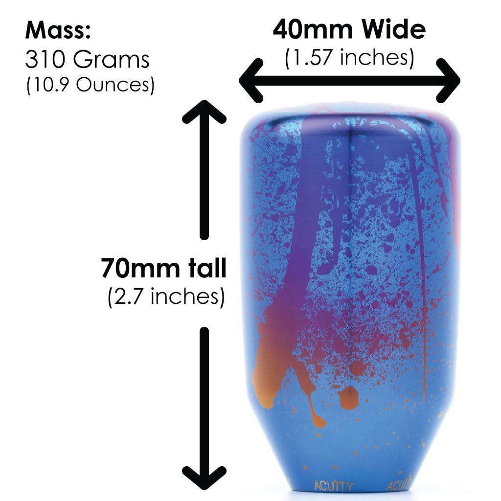 Acuity - ESCO-Ti Shift Knob in Splatter Titanium Finish (M10X1.5)