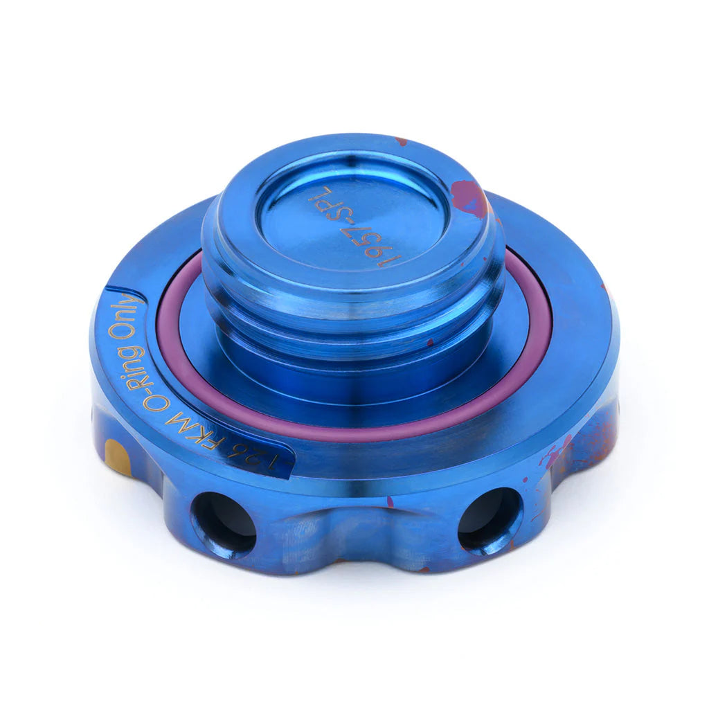 Acuity - Podium-Ti Oil Cap in Splatter Titanium Finish for Hondas/Acuras