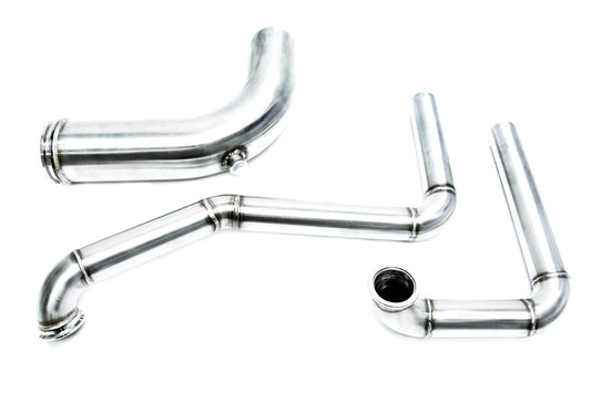 PLM - K-Series Hood Exit Up-Pipe & Dump Tube for Top Mount Turbo Manifold