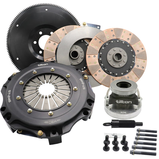 ST-246 TWIN DISC CLUTCH KIT, CERAMETALLIC DISCS, MUSTANG GT WITH MT-82 TRANS (2011 - 2017), INCLUDES HRB