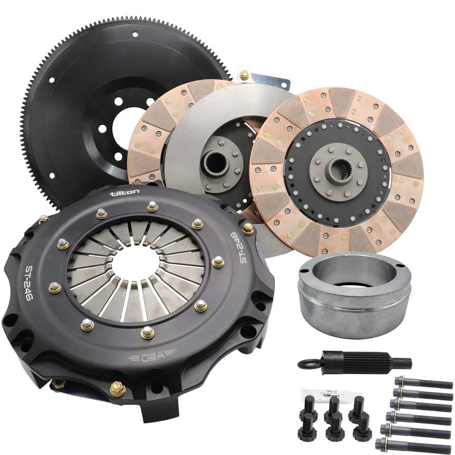 ST-246 TWIN DISC CLUTCH KIT, CERAMETALLIC DISCS, DODGE CHALLENGER SRT/HELLCAT (2008-ON)