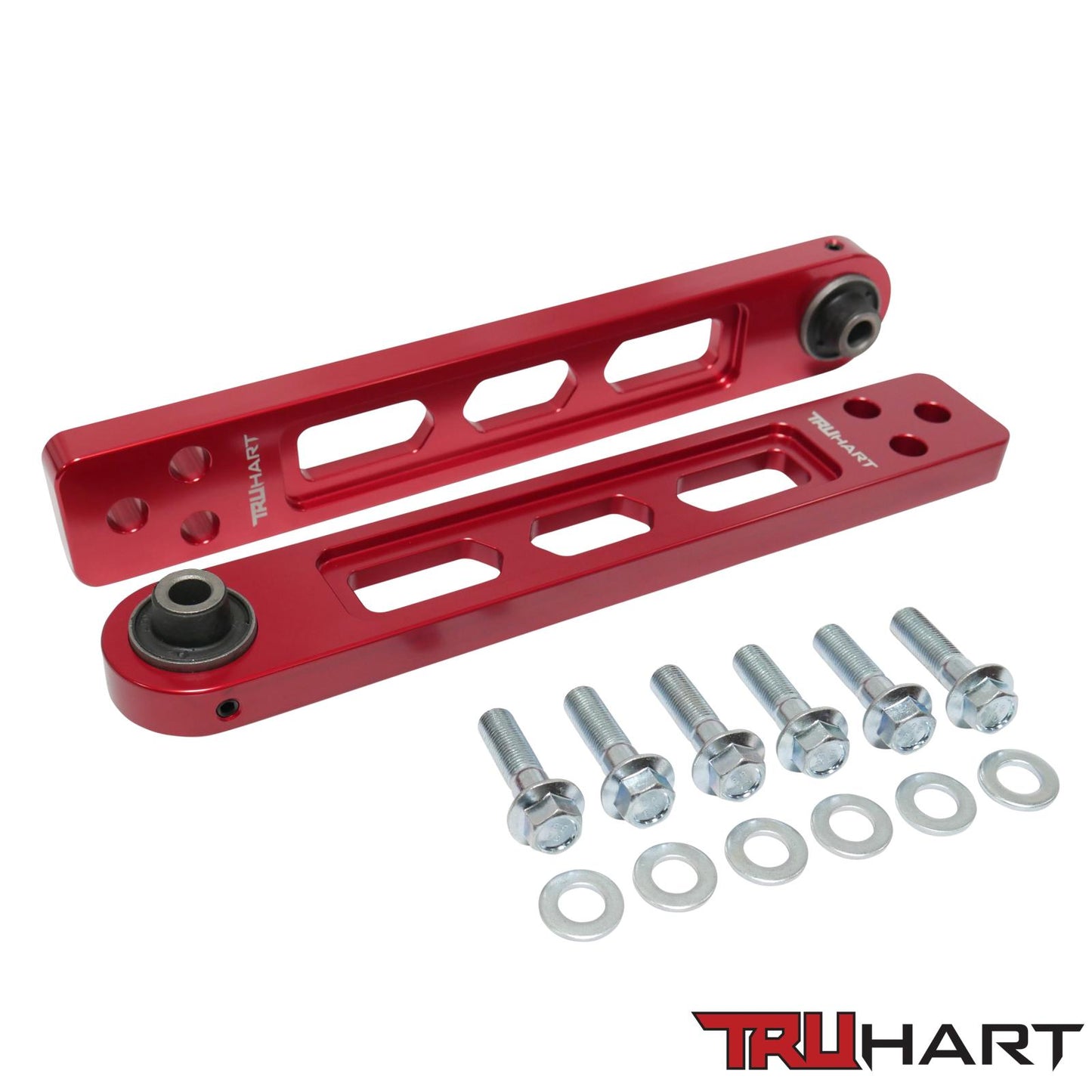 TruHart - Rear Lower Control Arms Red For 01-05 Honda Civic