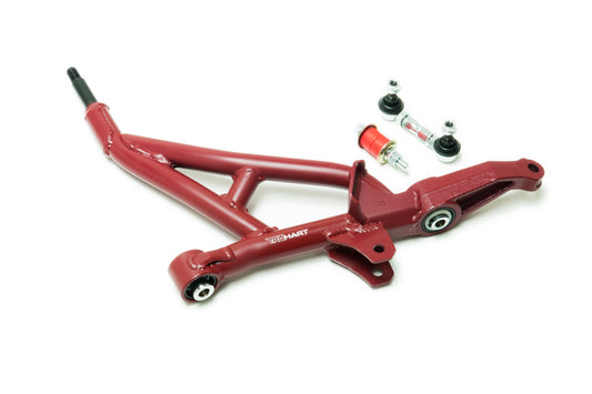 TruHart - Front Lower Control Arms Plus Endlinks W/ Pillowball Red For 94-01 Acura Integra 92-95 Honda Civic