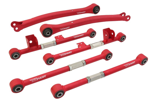 TruHart - Trailing Arms Lateral Arms Rear Front/Rear Rear Red For 97-07 Subaru Impreza WRX