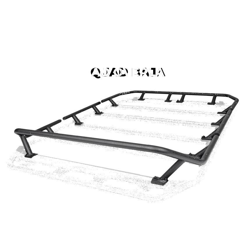 Go Rhino SRM300 Quad Baja Rail Kit (For 40x40in. Rack) - Tex. Blk (Rails ONLY - Req. Platform)