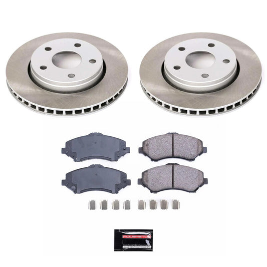 Power Stop 2018 Jeep Wrangler JK Front Semi-Coated Rotor Kit