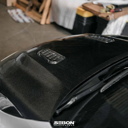 Seibon 2023 Toyota GR Corolla OE-Style Carbon Fiber Hood - Gloss Finish