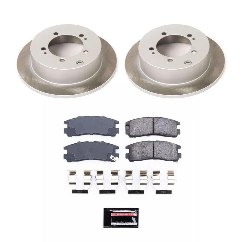 Power Stop 99-03 Mitsubishi Galant Rear Semi-Coated Rotor Kit