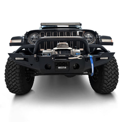 Westin 20-25 Jeep Gladiator / 18-25 Wrangler JL XTS Round Bull Bar - Tex. Blk