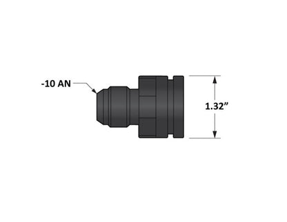 Fleece Performance Universal Billet Aluminum Adapter Fitting -10AN Male to 1.325in O-Ring Bore