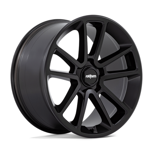 Rotiform R194 BTL Wheel 21x11 5x130 55 Offset - Matte Black w/ Blk Cap and Inside Spoke Details