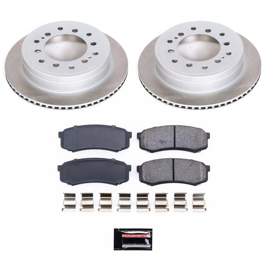 Power Stop 01-07 Toyota Sequoia Rear Semi-Coated Rotor Kit