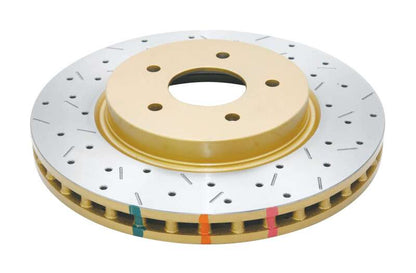 DBA 8/98+ Nissan Skyline R34 GTT Front Cross Drilled Slotted 4000 Series Rotor