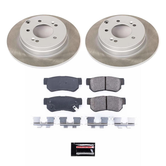 Power Stop 06-08 Hyundai Sonata Rear Semi-Coated Rotor Kit